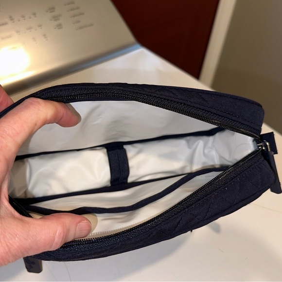 Vera Bradley Navy Make-Up/Medicine (Cold) Travel Accessory Bag in Microfiber - Picture 2 of 5